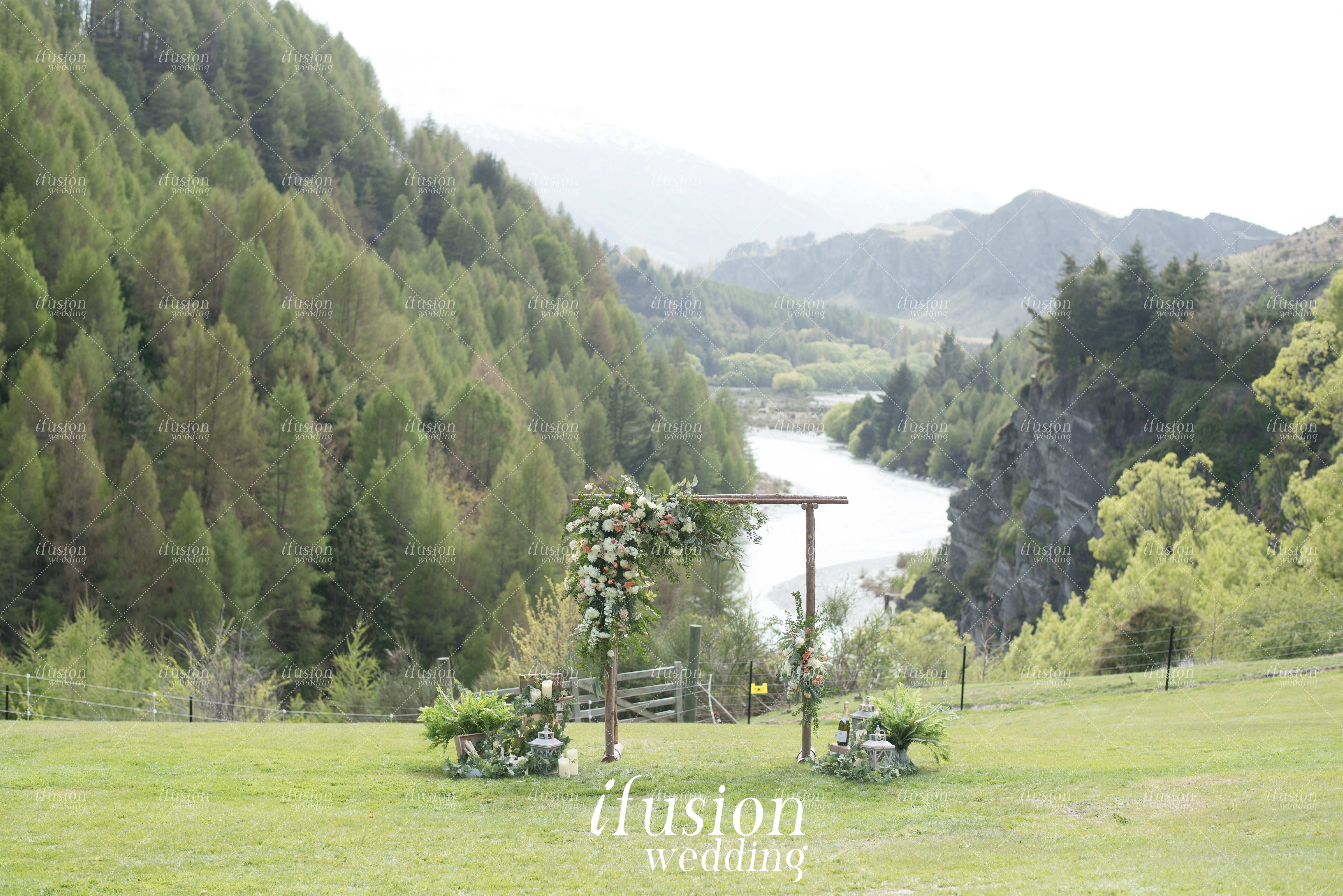 Wedding couple at The Canyons