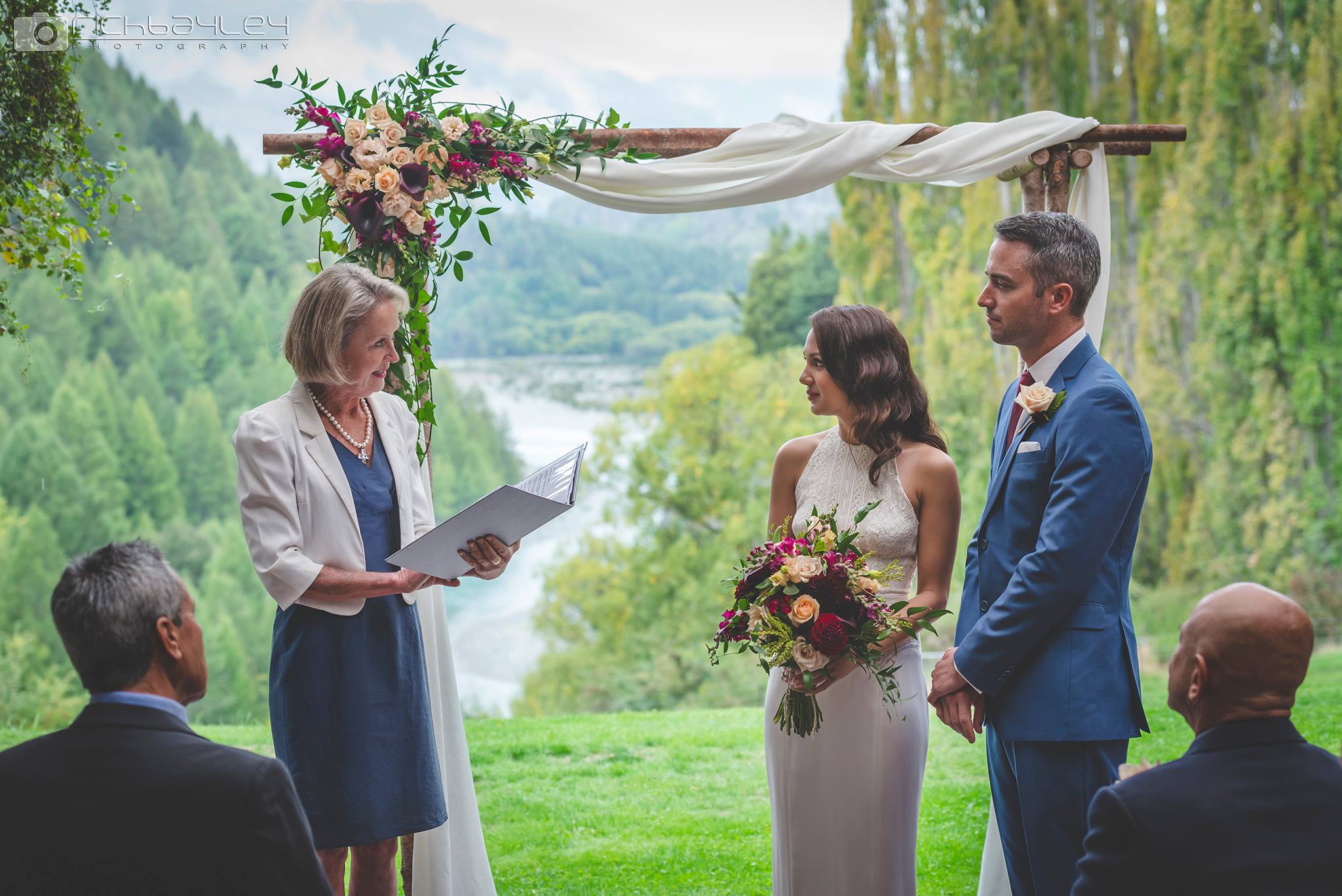 Ceremony on the covered deck